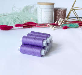 Нитки швейные для трикотажа, Omega 197, лиловый, №120  200м, 644Н